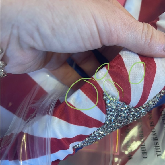 🇺🇸 American Flag One Piece Swimsuit! 🇺🇸 No-Dig. Irregular outlet item - Picture 10 of 11